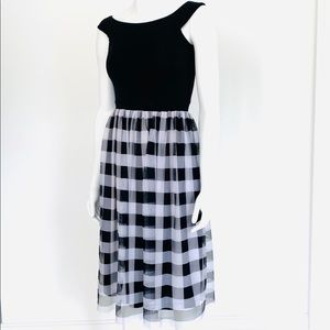 Design lab midi ballerina fit flare dress